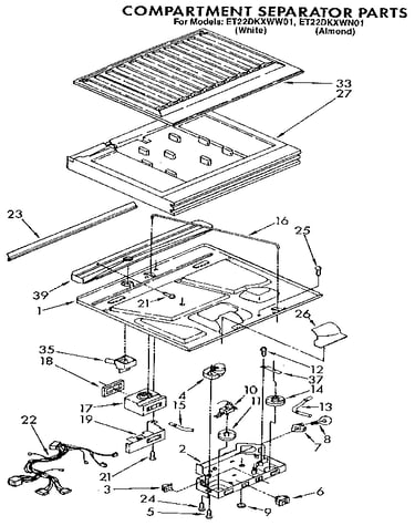 Compartment separator