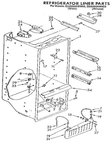 Refrigerator liner