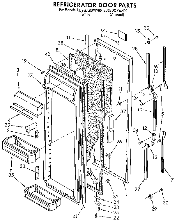 Refrigerator door