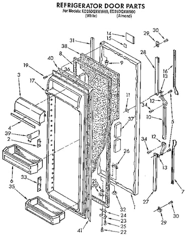 Refrigerator door
