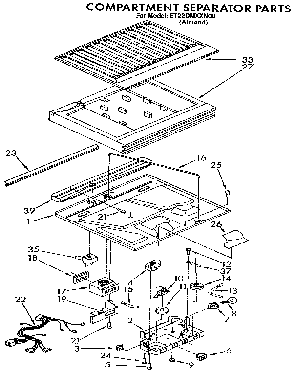 Compartment separator