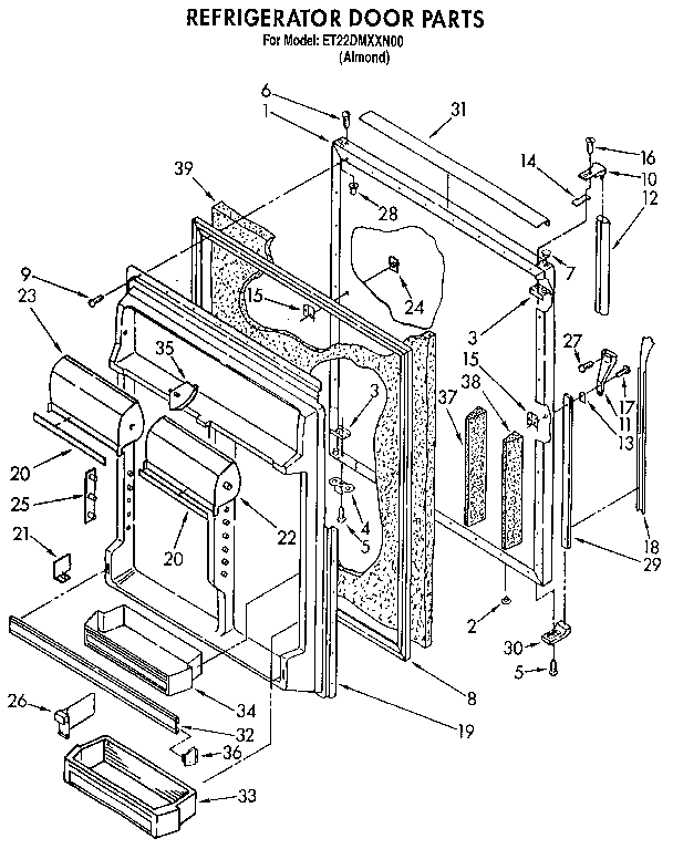 Refrigerator door