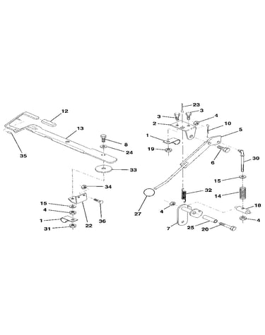 Mower lift lever