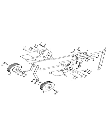 Wheel and depth stake assembly