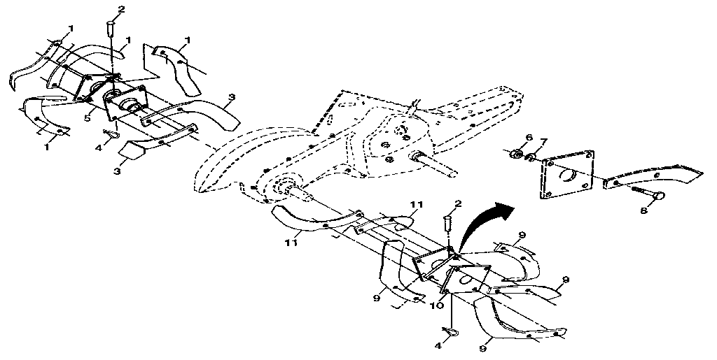 Tine assembly