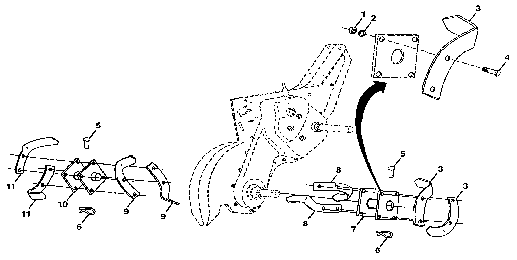 Tine assembly