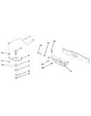 Sector gear/axle support