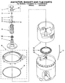 Agitator, basket and tub