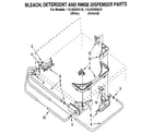 Kenmore 11092293810 bleach, detergent and rinse dispenser diagram