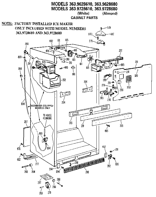 CABINET PARTS