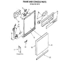 Kenmore 6651691191 frame and console diagram