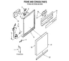 Kenmore 6651681591 frame and console diagram