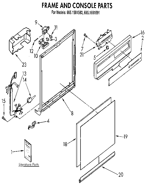 Frame and console