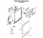 Kenmore 6651691592 frame and console diagram