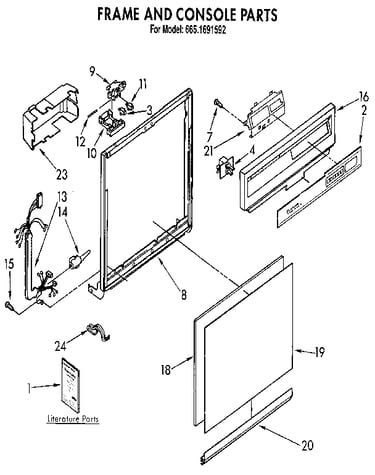 Frame and console