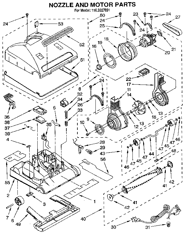 Nozzle and motor