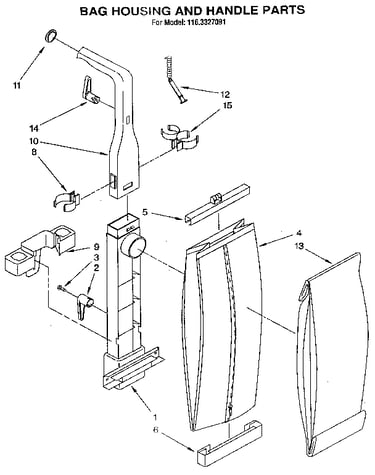 Bag housing and handle