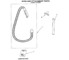 Kenmore 1163327091 hose and attachment diagram