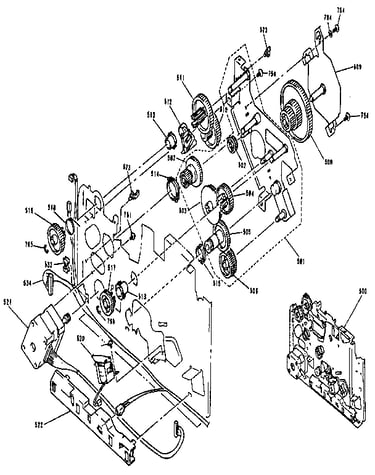 Clutch and gears