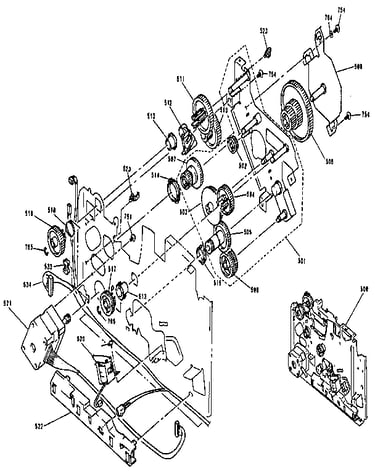 Clutch and gears
