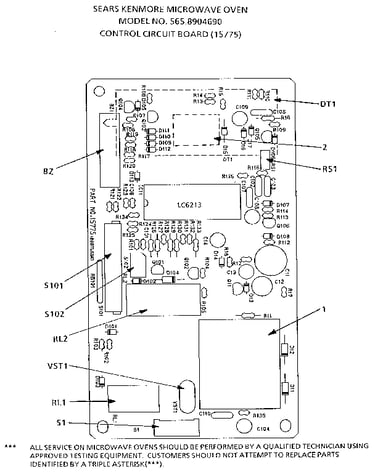 Control circuit board (15775)