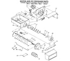 Kenmore 1069537623 motor and ice container diagram