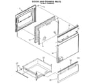Whirlpool RF366BXVW2 door and drawer diagram