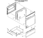 Whirlpool RF366BXVW3 door and drawer diagram