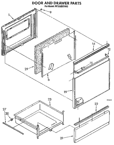 Door and drawer