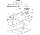 Whirlpool RF306BXVW1 cooktop diagram