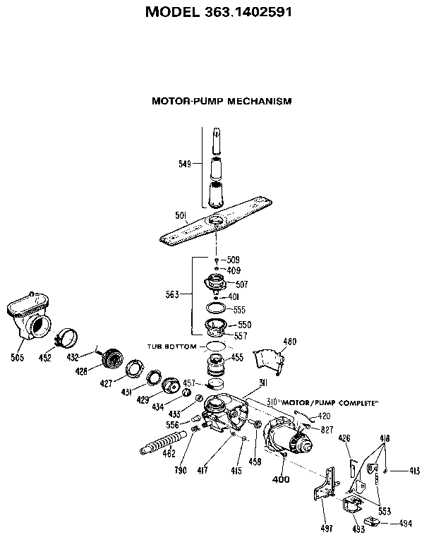 Motor-pump mechanism