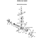 Kenmore 3631402891 motor-pump mechanism diagram