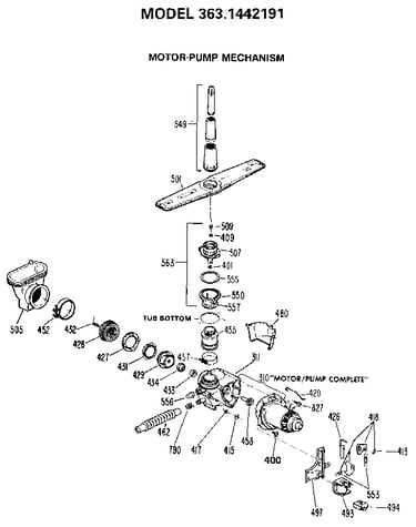 Motor-pump mechanism