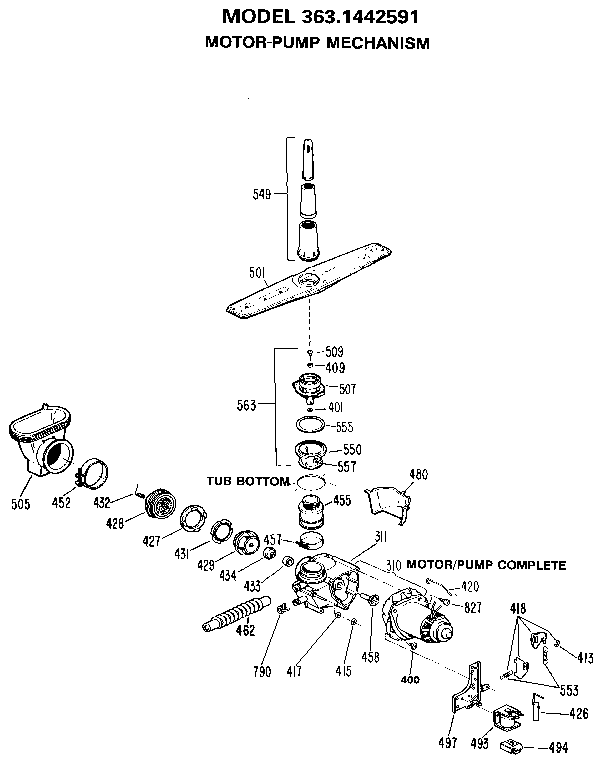 Motor-pump mechanism