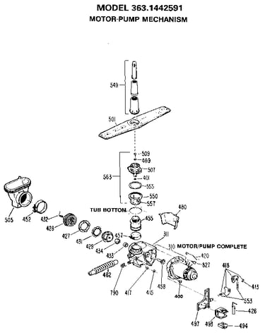 Motor-pump mechanism