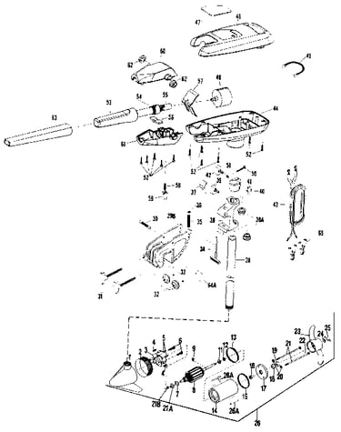 1.5 h.p. fishing motor