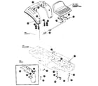 Craftsman 536255860 hood and chassis assembly diagram