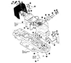 Craftsman 536255860 engine & control assembly diagram
