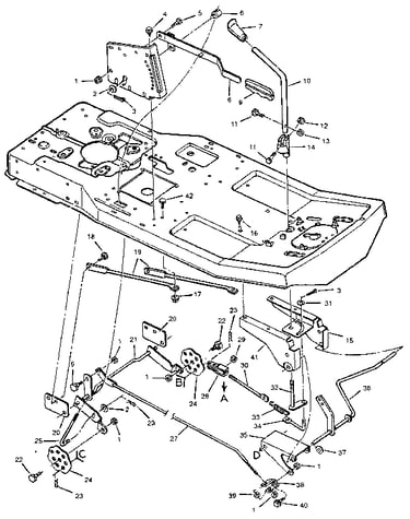 Mower housing suspension