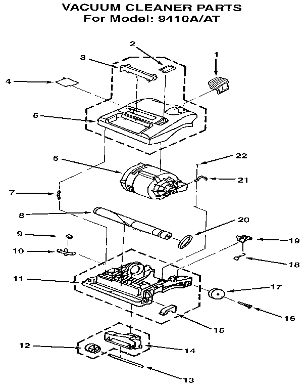 Nozzle and motor assembly