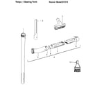 Hoover S1319 cleaning tools diagram