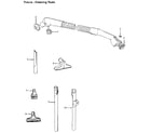 Hoover S3565 cleaning tools diagram