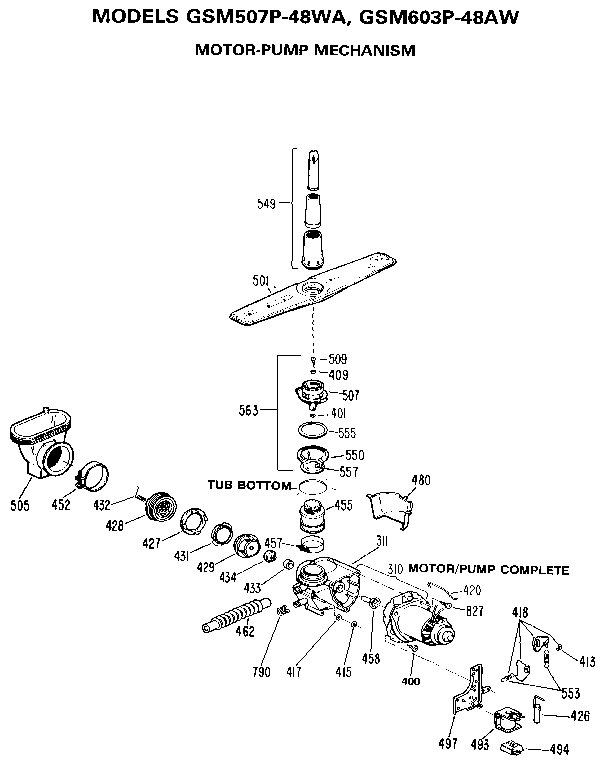 Motor-pump mechanism