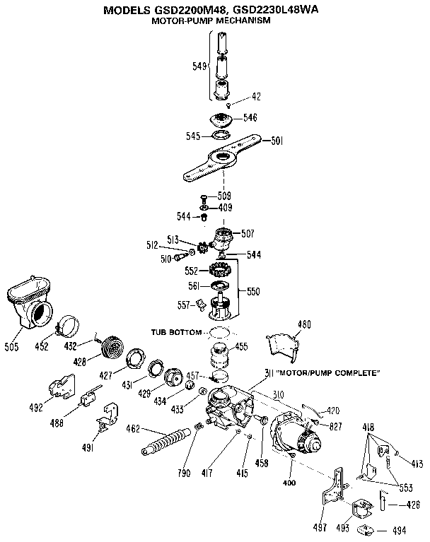 Motor pump mechanism