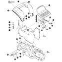 Craftsman 536255870 hood and chassis assembly diagram