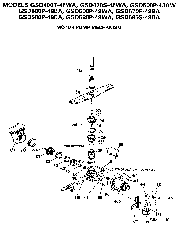 MOTOR-PUMP MECHANISM