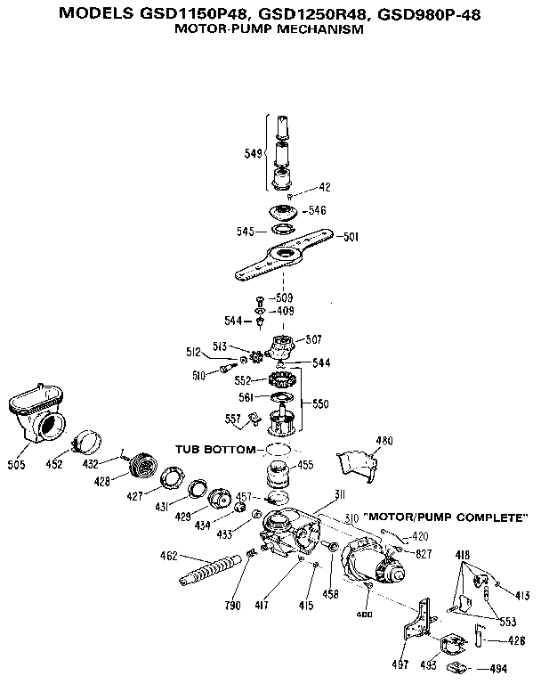 Motor-pump mechanism
