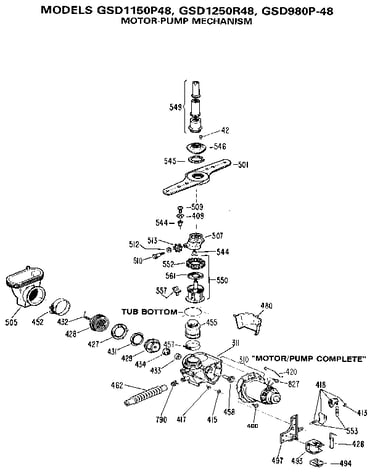 Motor-pump mechanism