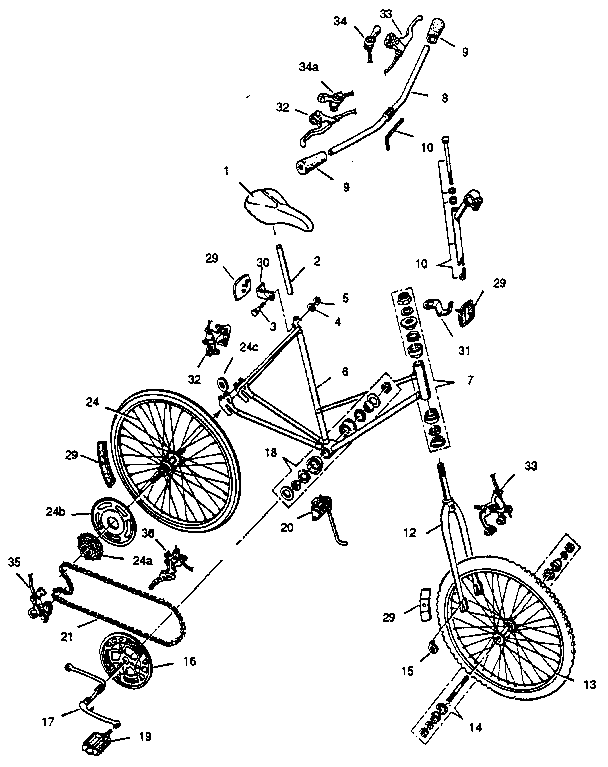 LADIES' 26" 15 SPEED ATB "CROSS BREED"