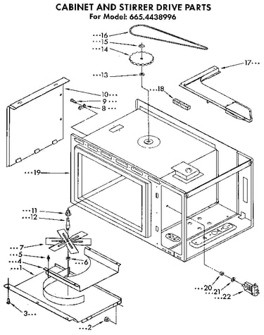 Cabinet and stirrer drive